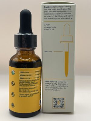 Hemplucid Pets 300 mg USDA Organic- Full Spectrum Tincture- Chicken Flavor - Image 3