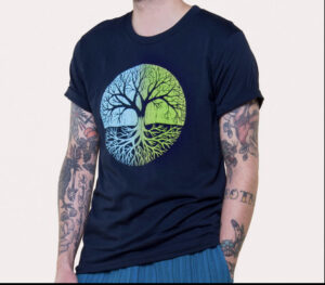 tree of life black t shirt