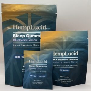 Sleep Mushroom Gummies- Blueberry Lemon- Hemplucid