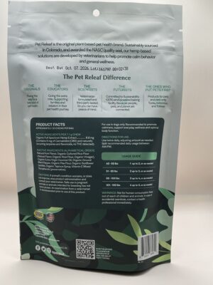 Pet Releaf- Stress Relief Edibites- Peppered Bacon - Image 4