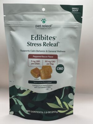 Pet Releaf- Stress Relief Edibites- Peppered Bacon - Image 5