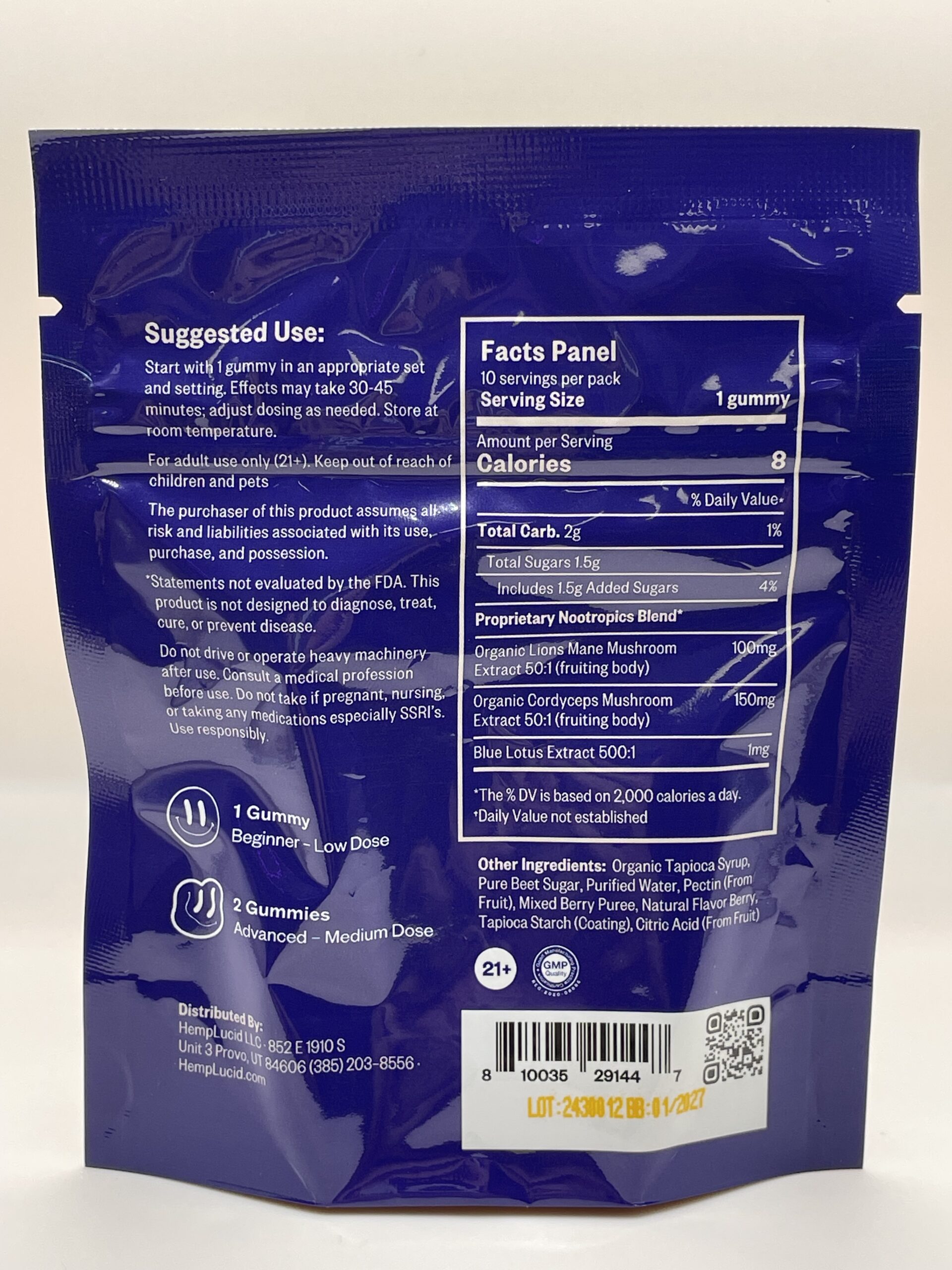 HempLucid Microdosed Gummies - Blue Lotus Blend - Image 7