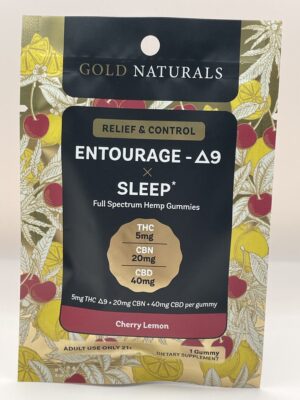 Gold Naturals Entourage- D9 THC Sleep Gummies-Cherry Lemon - Image 8