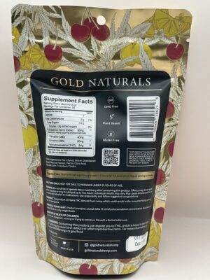 Gold Naturals Entourage- D9 THC Sleep Gummies-Cherry Lemon - Image 4