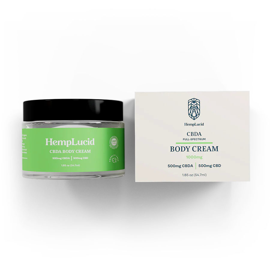 CBDA body cream HempLucid