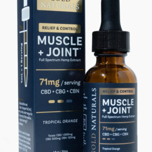 Gold Naturals - Full Spectrum CBD - Muscle & Joint Tincture- Tropical Orange
