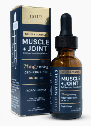 Gold Naturals - Full Spectrum CBD - Muscle & Joint Tincture- Tropical Orange