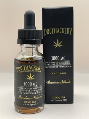 Doc Thackerys Gold Label 3000 mg Full Spectrum Tincture