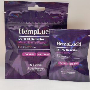 HempLucid 5mg THC: 50 mg CBD Gummies