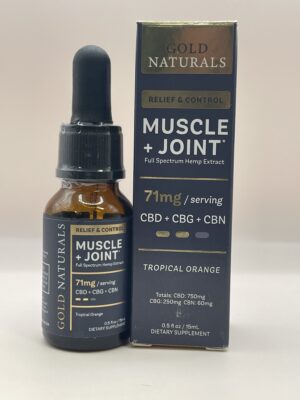 Gold Naturals - Full Spectrum CBD - Muscle & Joint Tincture- Tropical Orange - Image 9