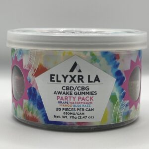 Elyxr LA Awake Gummies- CBD/CBG/THC- Party Pack