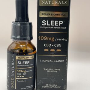 Gold Naturals - Full Spectrum CBD - Sleep Tincture - Tropical Orange