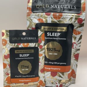 Gold Naturals - Full Spectrum CBD - Sleep Gummies - Orange Raspberry