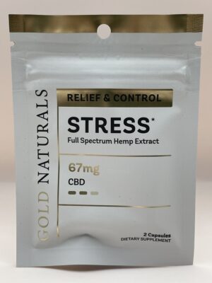 Gold Naturals - Full Spectrum CBD - Stress Relief Capsules - Image 4