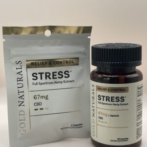 Gold Naturals - Full Spectrum CBD - Stress Relief Capsules