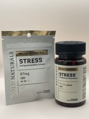 Gold Naturals - Full Spectrum CBD - Stress Relief Capsules