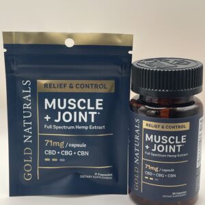 Gold Naturals - Full Spectrum CBD - Muscle+ Joint Capsules