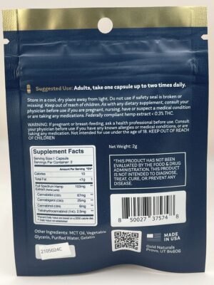 Gold Naturals - Full Spectrum CBD - Muscle+ Joint Capsules - Image 3