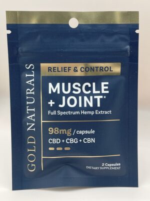 Gold Naturals - Full Spectrum CBD - Muscle+ Joint Capsules - Image 2