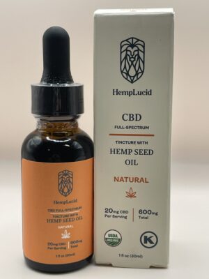 HempLucid - 1350mg Organic Full Spectrum CBD in Hempseed Oil - Natural Flavor