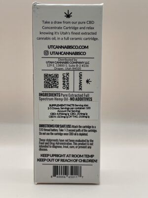 Utah Cannabis Co - Full Spectrum CBD - 1000mg Cartridge - Image 3