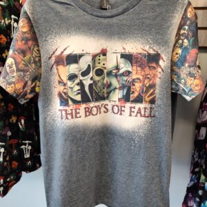 The Boys Of Fall Horror Halloween Tshirt by StricklandDesignCo