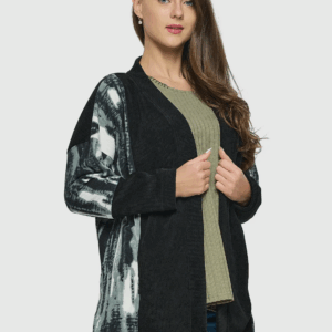 Colorblock Oversized Cardigan By Yak & Yeti