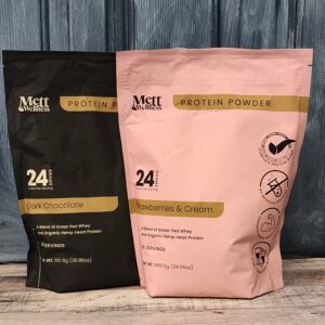 Mett Wellness ~ Protein Powder -  Grass Fed Whey + Hemp Heart Protien