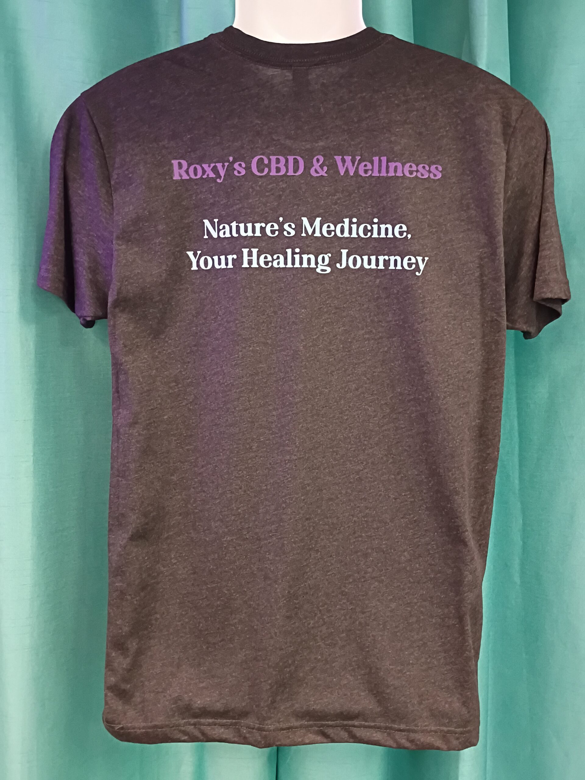 Roxy's CBD & Wellness Logo Unisex T-Shirt - Image 3
