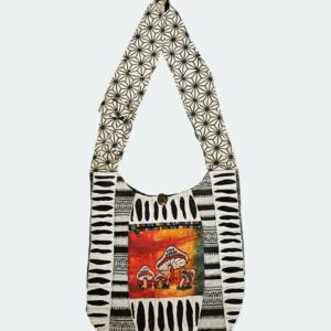 Razor Cut Shroom Hobo Bag - Kathmandu Imports